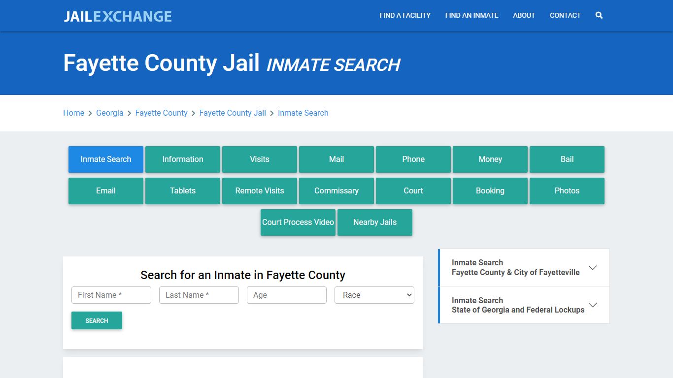 Fayette County Jail, GA Inmate Search: Roster & Mugshots